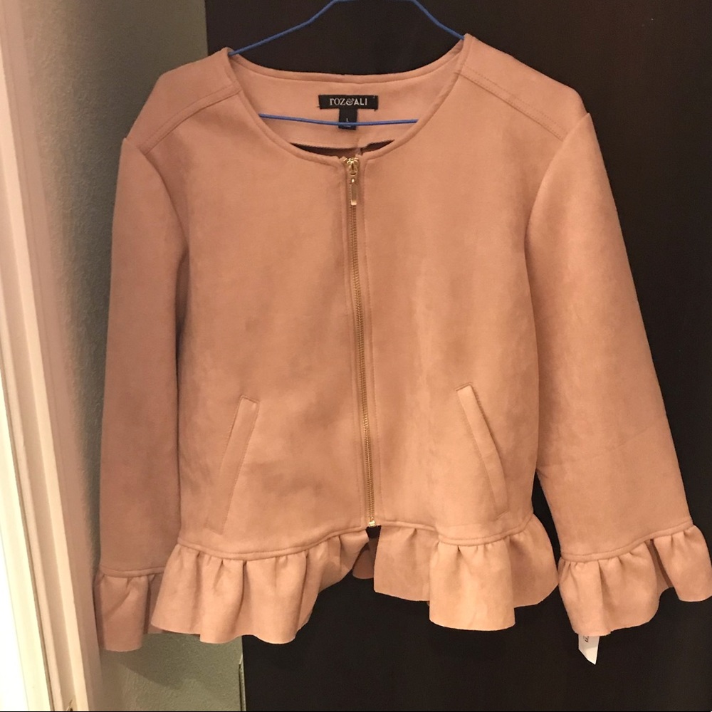 Light Pink Peplum Jacket